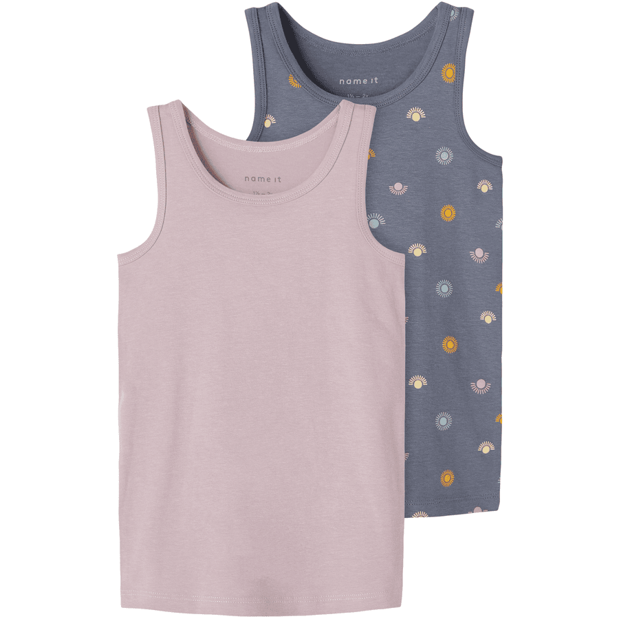 name it Tank Top 2er Pack Folkstone Gray