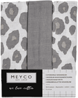 Meyco 3er-Pack Waschhandschuhe Panter neutral grau